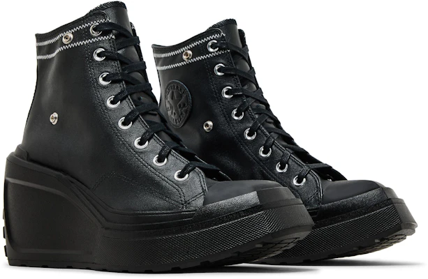 (W) Martine Ali x Converse Chuck 70 De Luxe Wedge 'Hitam Penuh' A08650C 2