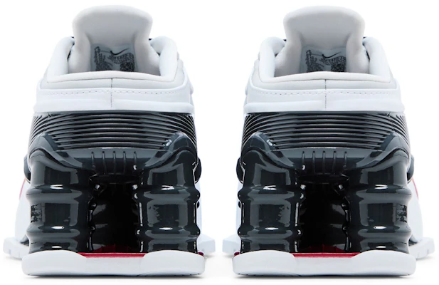 (W) Martine Rose x Nike Shox Mule MR4 ''Platine Métallique Rouge Varsity'' IM5420-100 Details for (W) Martine Rose x Nike Shox Mule MR4 ''Platine Métallique Rouge Varsity'' IM5420-100