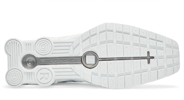 (W) Martine Rose x Nike Shox Mule MR4 'Putih Perak Metalik' DQ2401-100 Details for (W) Martine Rose x Nike Shox Mule MR4 'Putih Perak Metalik' DQ2401-100