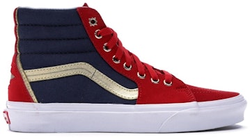 (Women) Marvel x Vans Sk8-Hi 'Captain Marvel' VN038GEUBI (Women) Marvel x Vans Sk8-Hi 'Captain Marvel' VN038GEUBI