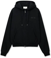 (Women) Matin Kim Back Logo Essential Zip-Up Hoodie in Black MK2600JP303VBB (Women) Matin Kim Back Logo Essential Zip-Up Hoodie in Black MK2600JP303VBB