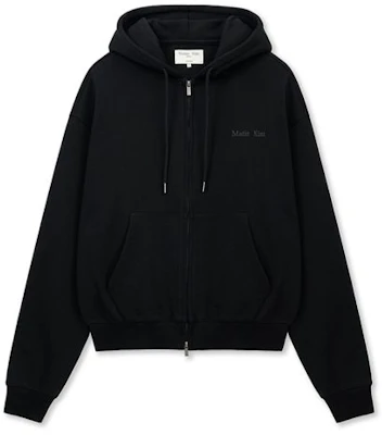 (Women) Matin Kim Back Logo Essential Zip-Up Hoodie in Black MK2600JP303VBB Buy (Women) Matin Kim Back Logo Essential Zip-Up Hoodie in Black MK2600JP303VBB