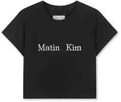 (Women) Matin Kim Black Logo Crop Top MK2600TS741VBB (Women) Matin Kim Black Logo Crop Top MK2600TS741VBB