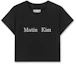 Buy (Women) Matin Kim Black Logo Crop Top MK2600TS741VBB