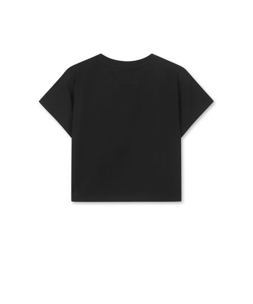 Order (Women) Matin Kim Black Logo Crop Top MK2600TS741VBB