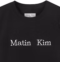 Lookbook (Women) Matin Kim Black Logo Crop Top MK2600TS741VBB