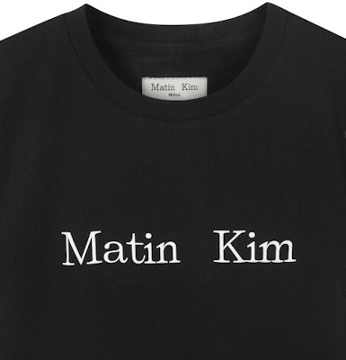 (Women) Matin Kim Black Logo Crop Top MK2600TS741VBB Lookbook (Women) Matin Kim Black Logo Crop Top MK2600TS741VBB