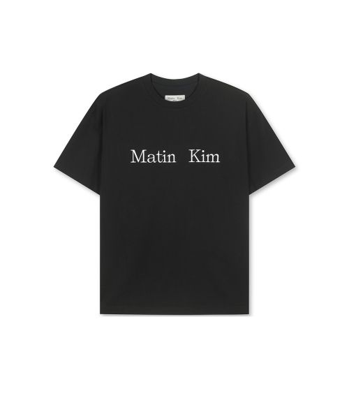 (Women) Matin Kim Black Logo Top Shirt MK2600TS042VBK