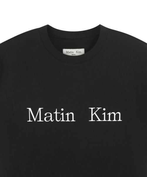 Lookbook (Women) Matin Kim Black Logo Top Shirt MK2600TS042VBK