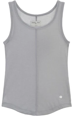(Women) MATIN KIM Sleeveless Crewneck Tank Top Gray Colorblock Design MK2434TS036MGY Buy (Women) MATIN KIM Sleeveless Crewneck Tank Top Gray Colorblock Design MK2434TS036MGY
