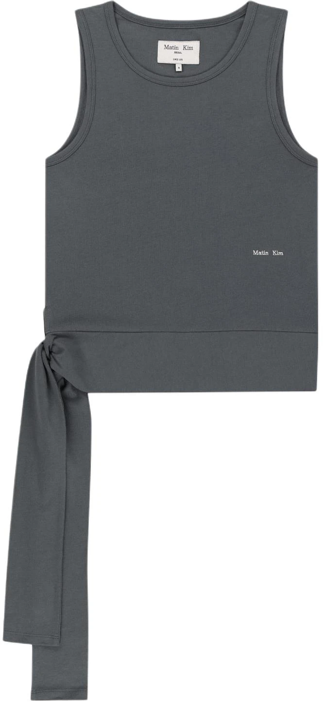 women-matin-kim-ss-26-charcoal-sleeveless-top-with-hem-tie-detail-for-women-mk-2634-ts-036-mch