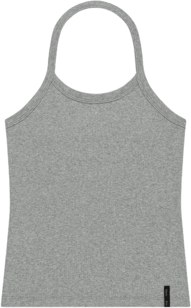 women-matin-kim-ss-26-grey-label-detail-halter-tank-top-cotton-sleeveless-mk-2634-ts-033-mgy