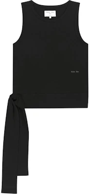 (Women) MATIN KIM SS26 Hem Tie Sleeveless Top Black - Lightweight Cotton Tank MK2634TS036MBB Buy (Women) MATIN KIM SS26 Hem Tie Sleeveless Top Black - Lightweight Cotton Tank MK2634TS036MBB