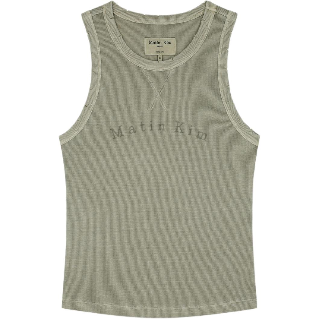 (Women) MATIN KIM SS26 Retro Ribbed Lightweight Tank Top MK2634TS023MBE