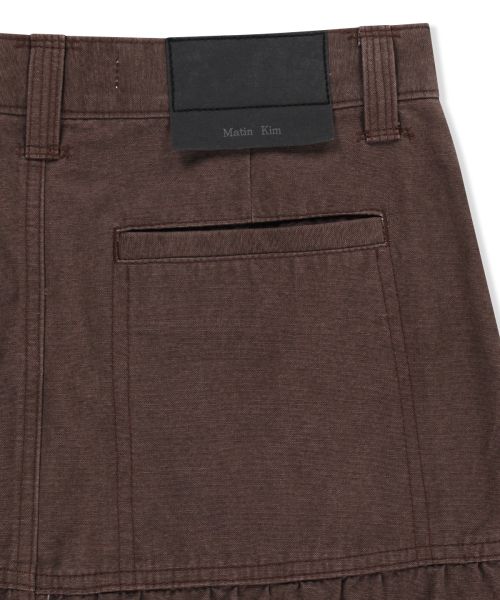 Purchase (Women) Matin Kim Vintage Brown Pocket Midi Skirt MK2677SK023MBR
