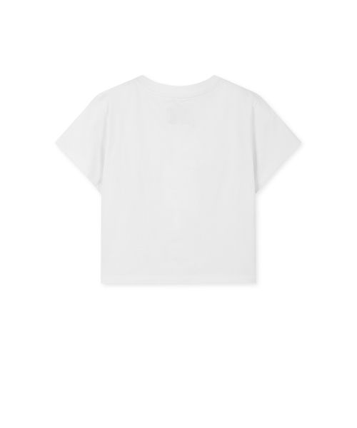 Order (Women) Matin Kim White Logo Crop Top MK2600TS741VWH