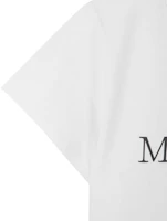 Shop (Women) Matin Kim White Logo Crop Top MK2600TS741VWH
