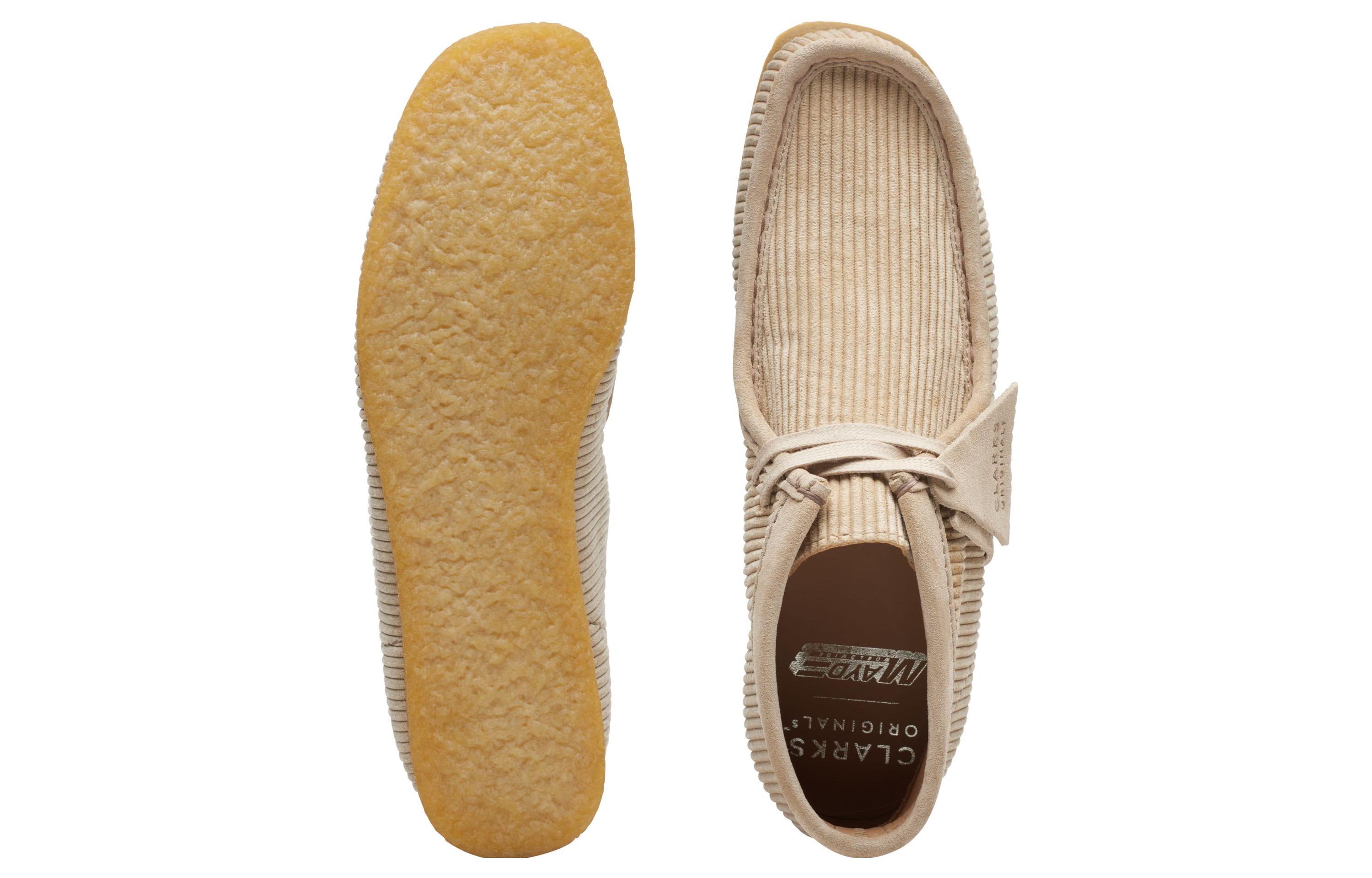 Sizing (W) Mayde Worldwide x Clarks Wallabee Boot ''Sand'' 261-69848
