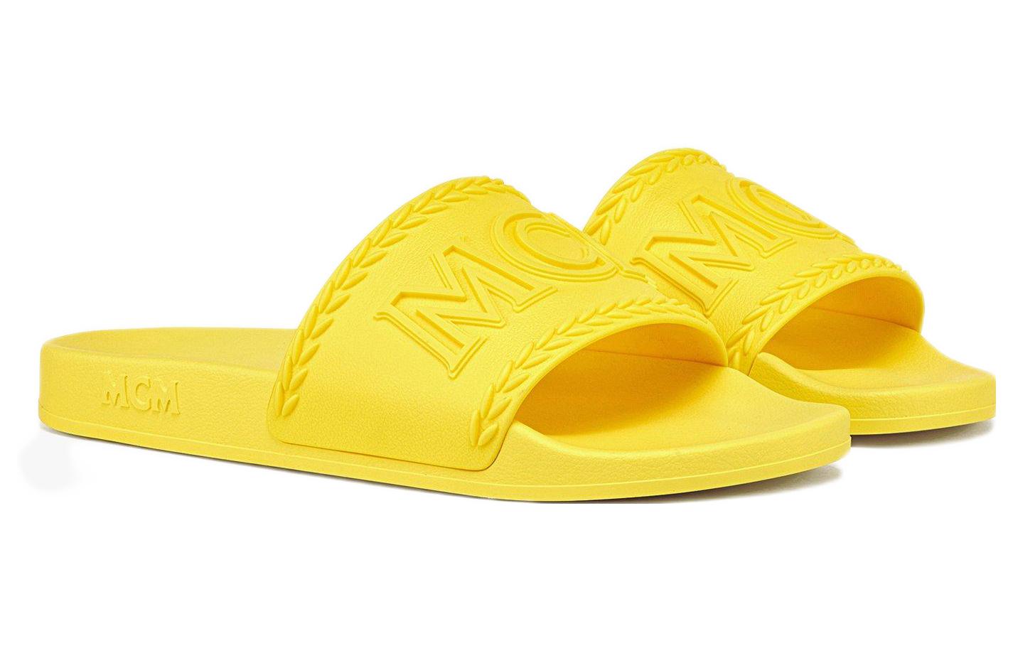 Order (W) MCM 러버 슬라이드 (옐로우) MESCAMM04YA