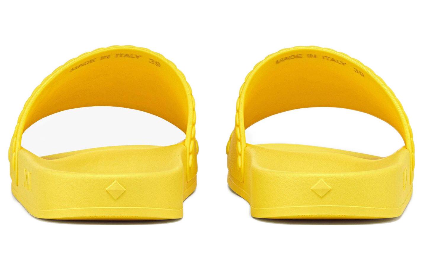 Shop (W) MCM 러버 슬라이드 (옐로우) MESCAMM04YA