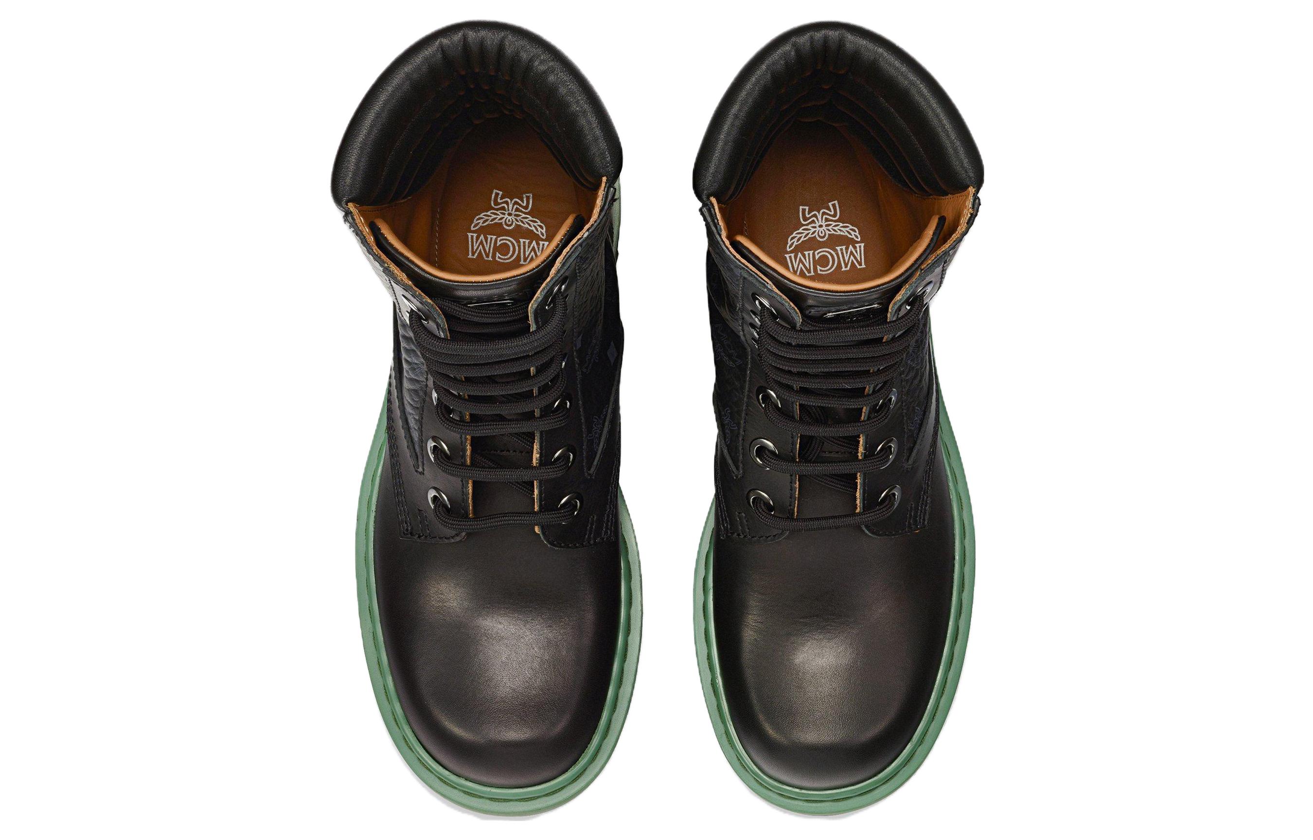 Lookbook (W) MCM 블랙 가죽 컴포트 부츠 (MCM Beullaek Gajeok Kompoteu Buteu) MESCAMM01BK