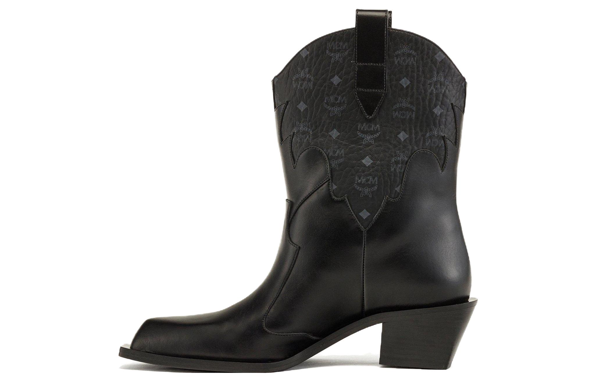 (Women) MCM Leather Low-Top 'Black Comfort' MESDAMM10BK035