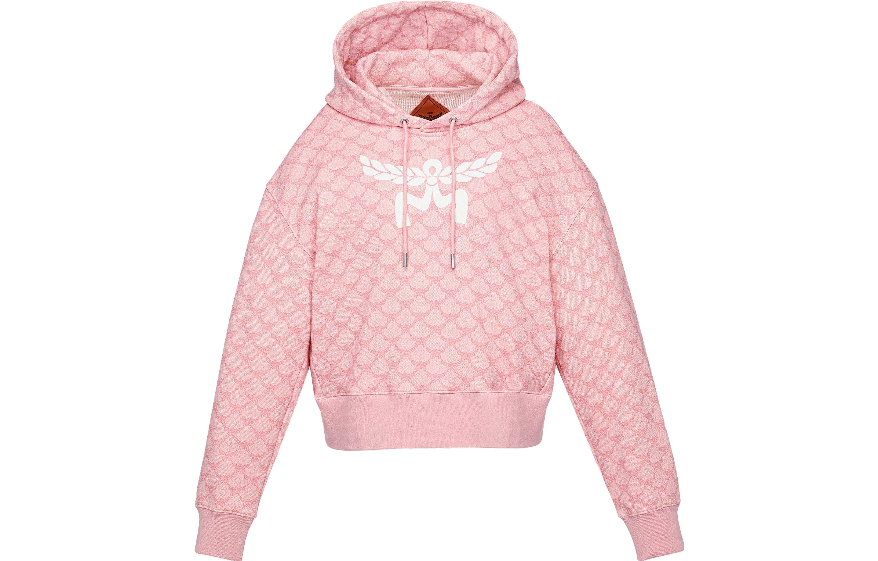 Order (Women) MCM Logo Print Pink Oversized Hoodie  Edition. MFAESMM03P600M