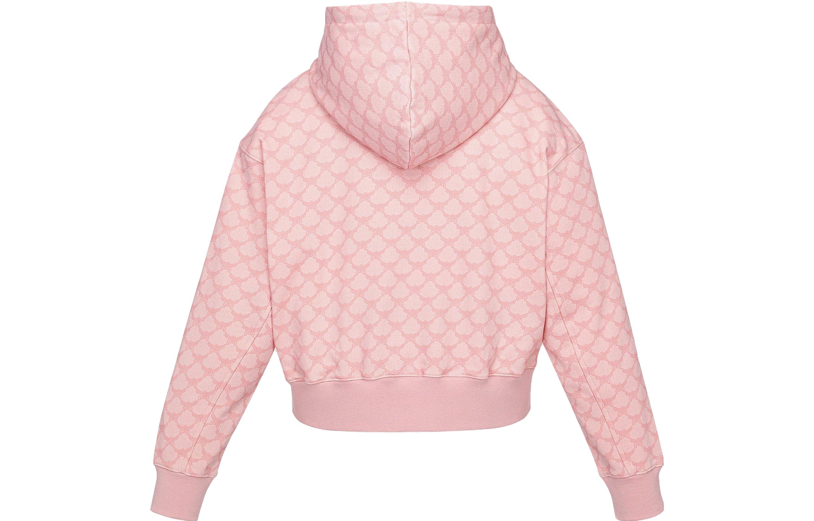 Lookbook (Women) MCM Logo Print Pink Oversized Hoodie  Edition. MFAESMM03P600M