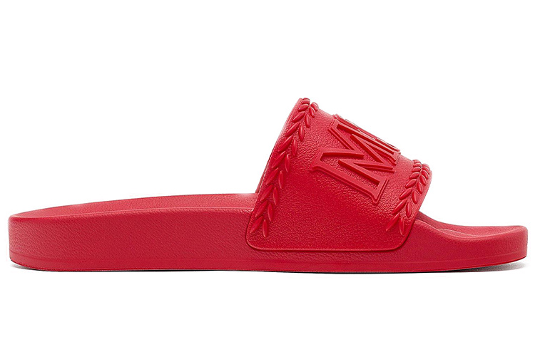 (W) MCM Logo Rubber Slide 'Red' 圖 2