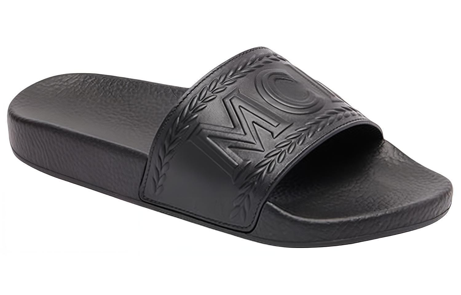 Lookbook (W) MCM Sandal Logo Warna Hitam MESASMM24BK