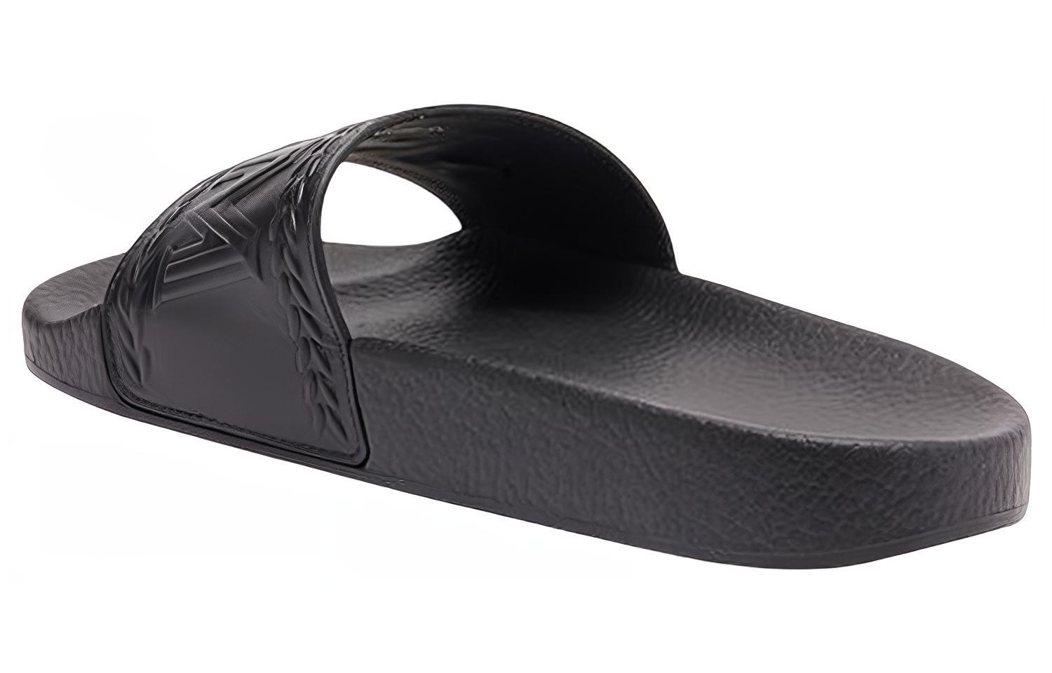 Purchase (W) MCM Sandal Logo Warna Hitam MESASMM24BK