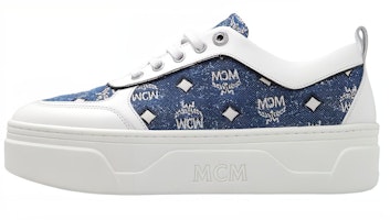 (Women) MCM Low Top Denim Leather 'Blue White' MESDSSW01LE (Women) MCM Low Top Denim Leather 'Blue White' MESDSSW01LE