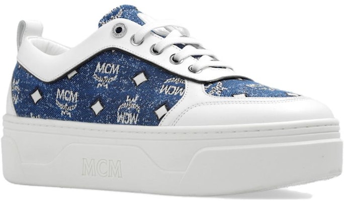 (W) MCM Rendah Denim Kulit 'Biru Putih' MESDSSW01LE Order (W) MCM Rendah Denim Kulit 'Biru Putih' MESDSSW01LE