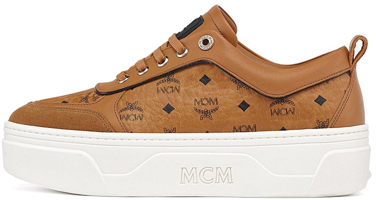 (Women) MCM Low Top Lace-Up 'Brown Leather Fashion Sneaker' MESCASW02CO Buy (Women) MCM Low Top Lace-Up 'Brown Leather Fashion Sneaker' MESCASW02CO