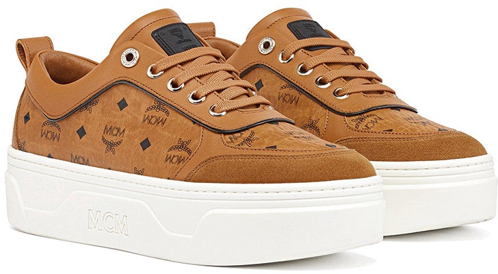 (Women) MCM Low Top Lace-Up 'Brown Leather Fashion Sneaker' MESCASW02CO Order (Women) MCM Low Top Lace-Up 'Brown Leather Fashion Sneaker' MESCASW02CO