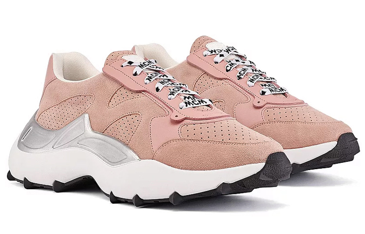 Lookbook (W) MCM Low Top Schnürschuhe ''Rosa Leder Komfort'' MESCSMM12QH037