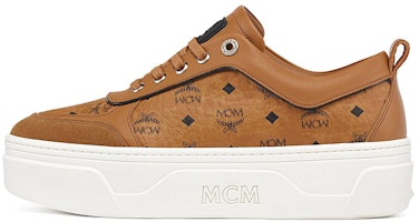 (Women) MCM Low Top Lace-Up 'Brown Leather Fashion Sneaker' MESCASW02CO (Women) MCM Low Top Lace-Up 'Brown Leather Fashion Sneaker' MESCASW02CO