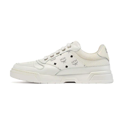 (W) MCM Low Top Sneakers 'White Calfskin'