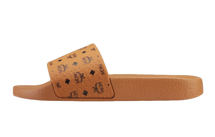 (Women) MCM Monogram Print Rubber Slides Cognac 'Brown' MESCSMM24CO