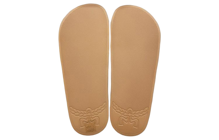 (W) MCM Monogram Print Rubber Slides Cognac 'Brown' 圖 4