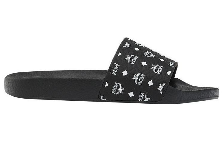 Order (W) Claquettes en Caoutchouc Monogram MCM ''Noir''. MESCSMM24BK