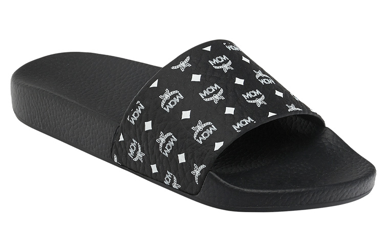 Lookbook (W) Claquettes en Caoutchouc Monogram MCM ''Noir''. MESCSMM24BK
