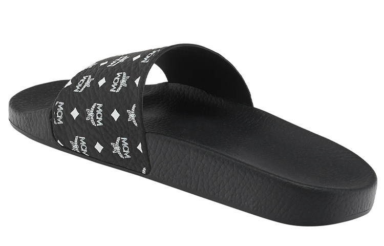 Shop (W) Claquettes en Caoutchouc Monogram MCM ''Noir''. MESCSMM24BK