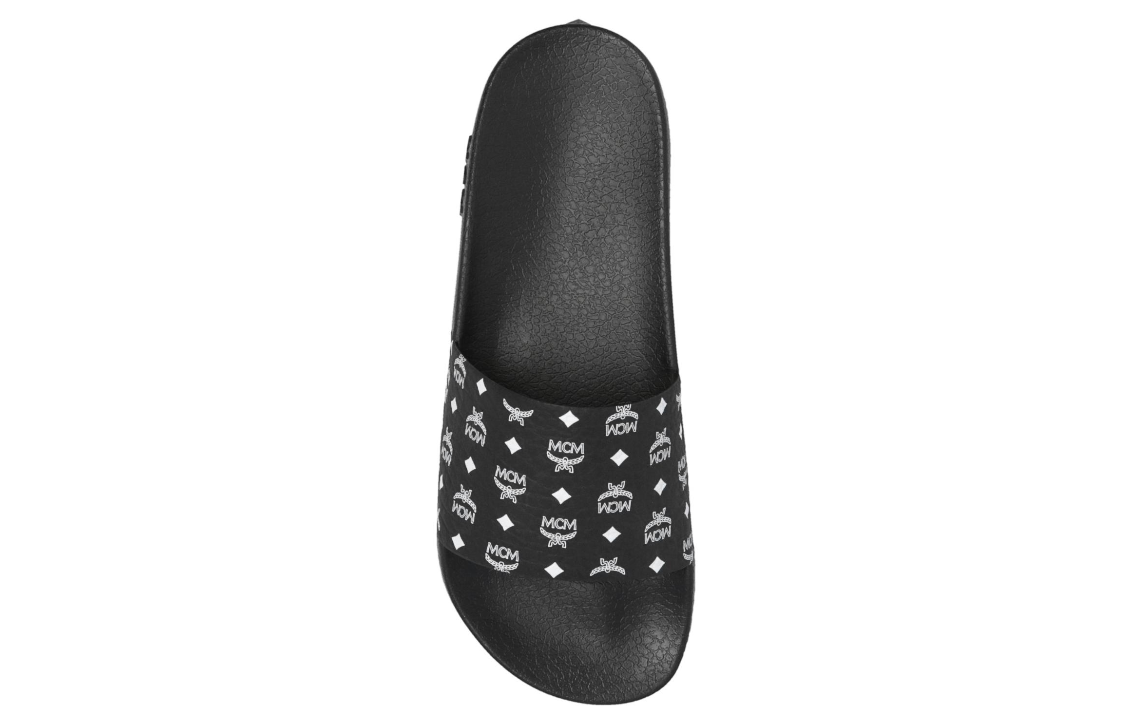 Purchase (W) Claquettes en Caoutchouc Monogram MCM ''Noir''. MESCSMM24BK