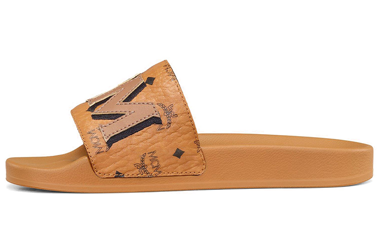(Women) MCM Monogram Slide 'Yellow' MESAAMM11CO036