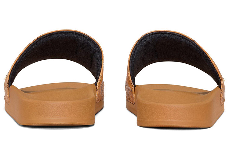 Purchase (W) MCM 黄配色字母印花拖鞋 MESAAMM11CO036