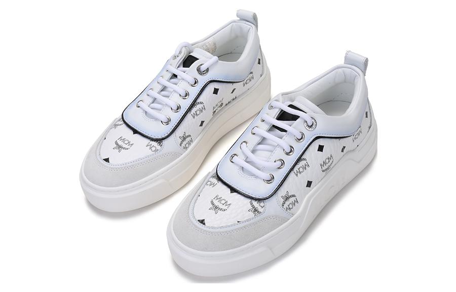 Lookbook (W) MCM Platform Low Top ''Weißes Leder'' MESAAMM19WT