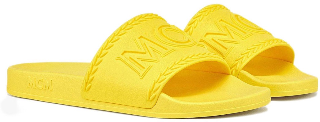 (W) MCM Sandal Karet Embos Fashion 'Kuning' MESCAMM04YA Order (W) MCM Sandal Karet Embos Fashion 'Kuning' MESCAMM04YA