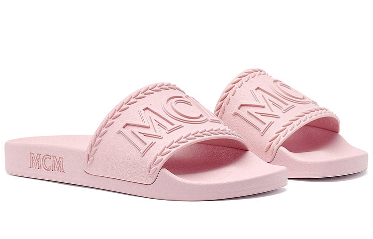 (W) MCM Rubber Slide 'Big Logo Pink' 圖 3
