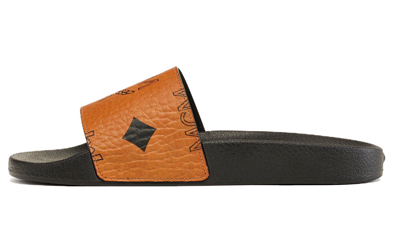 (Women) MCM Slide 'Brown Leather' MESDAMM01CO036